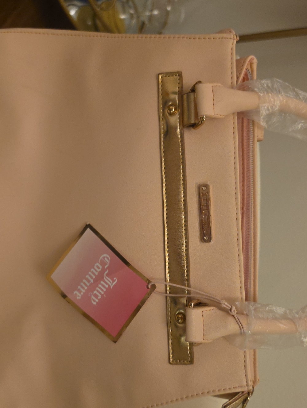 Juicy Couture Blush Pink Tote with Gold Hardware